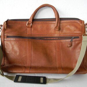 Valenzuela & Jensen Made in Columbia LARGE Leather Messenger laptop bag COMMUTER